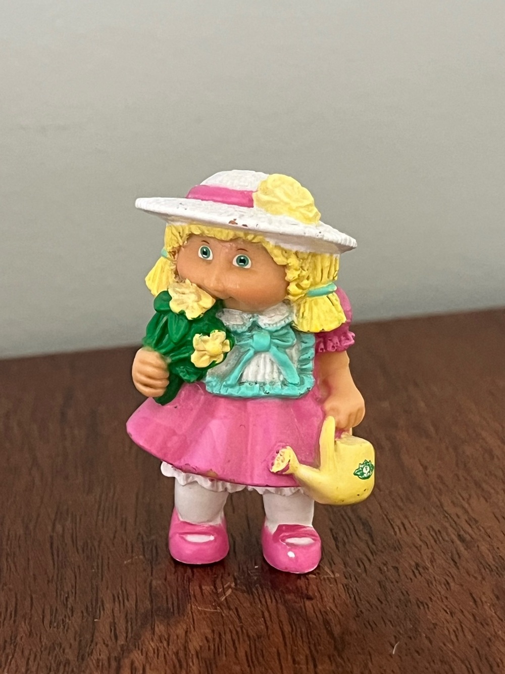 Vintage 1984 pvc Cabbage Patch Kid Flower Gardener Figure 80s toy